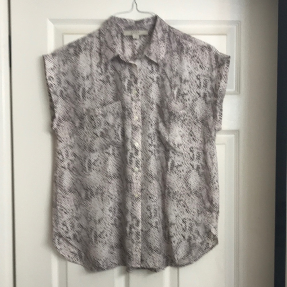 Snakeskin print blouse